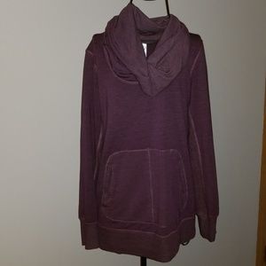 Te Verde soft yoga sweatshirt eggplant M